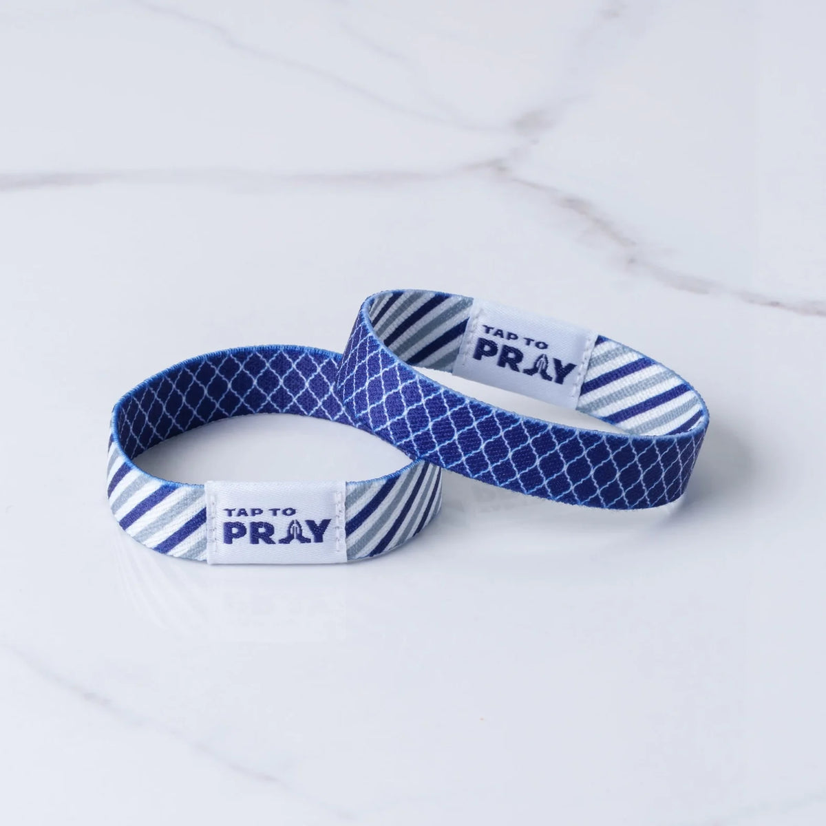 Graphite & Ink Tap to Pray Wristband by Rust & Cinder