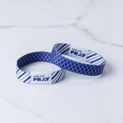 Graphite & Ink Tap to Pray Wristband by Rust & Cinder
