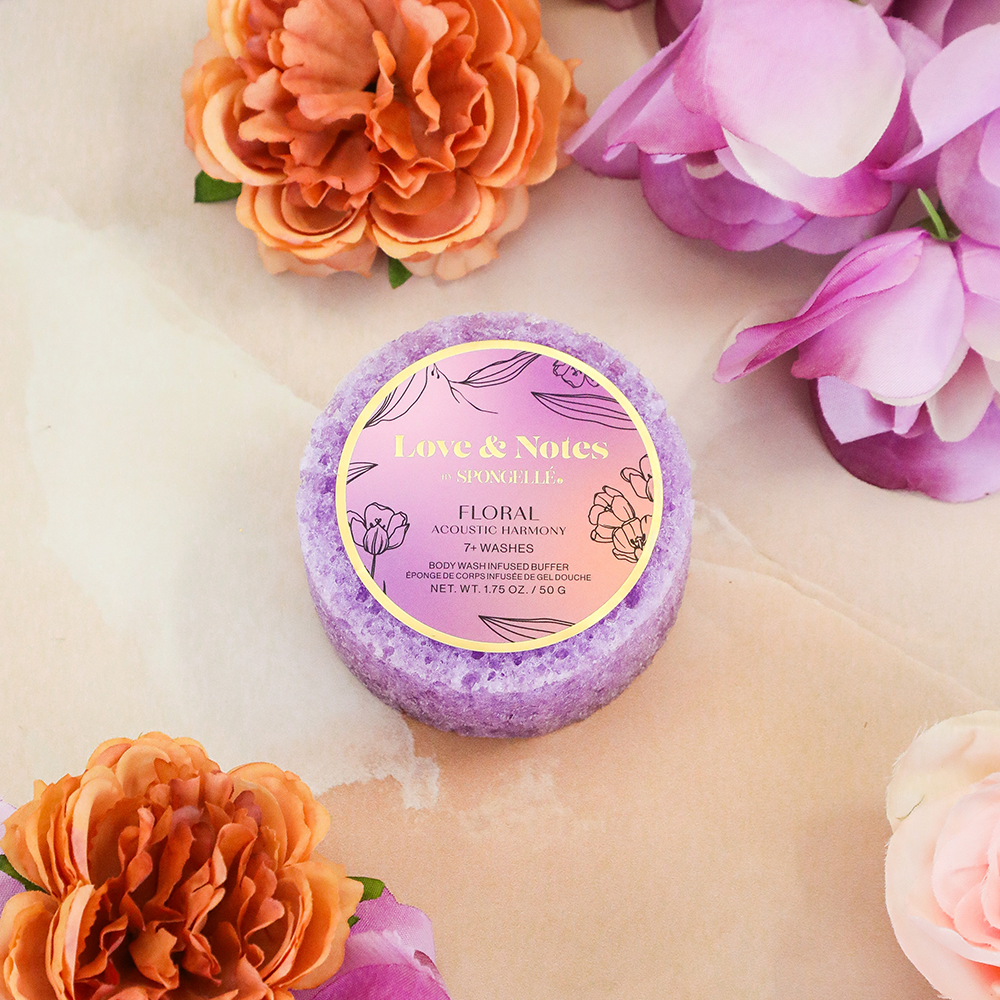 Acoustic Harmony | Love & Notes SpongetteBody Wash Infused BufferTorqelo.com