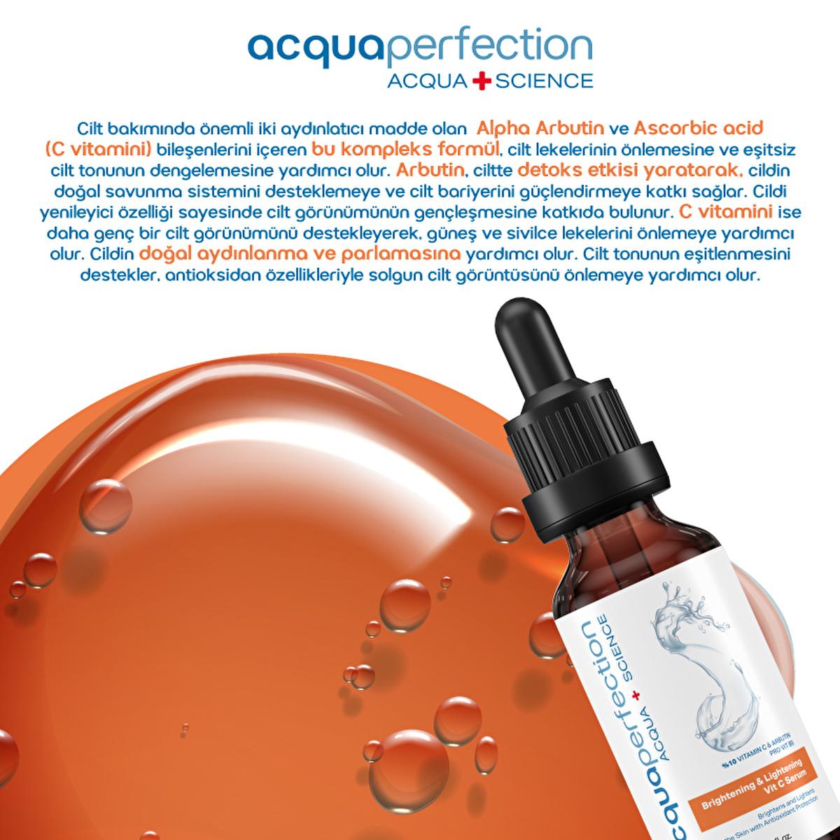 Acqua Perfection Vitamin C Serum - Brightening & Anti-Aging Skincare for Uneven Skin Tone - 30mlSerumTorqelo.com