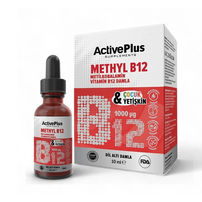 Active Plus Methyl B12 Drops 1000mcg 10mlSupplementsTorqelo.com