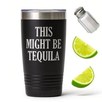 Vacuum Insulated Tumbler - Stainless Steel Travel Drink Mug With Laser Engraved Design by Joyful Moose