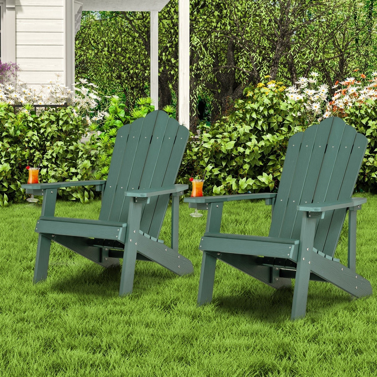 Adirondack Chair Set - Adult & Kids Pair for PatioAdirondack Chair SetTorqelo.com