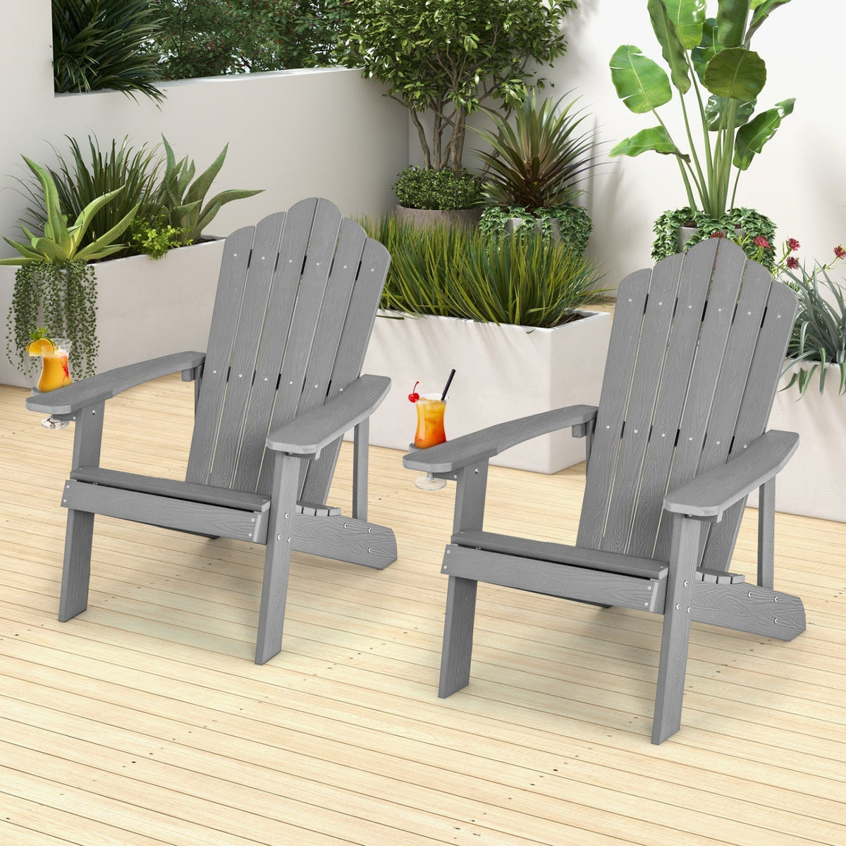 Adirondack Chair Set - Adult & Kids Pair for PatioAdirondack Chair SetTorqelo.com