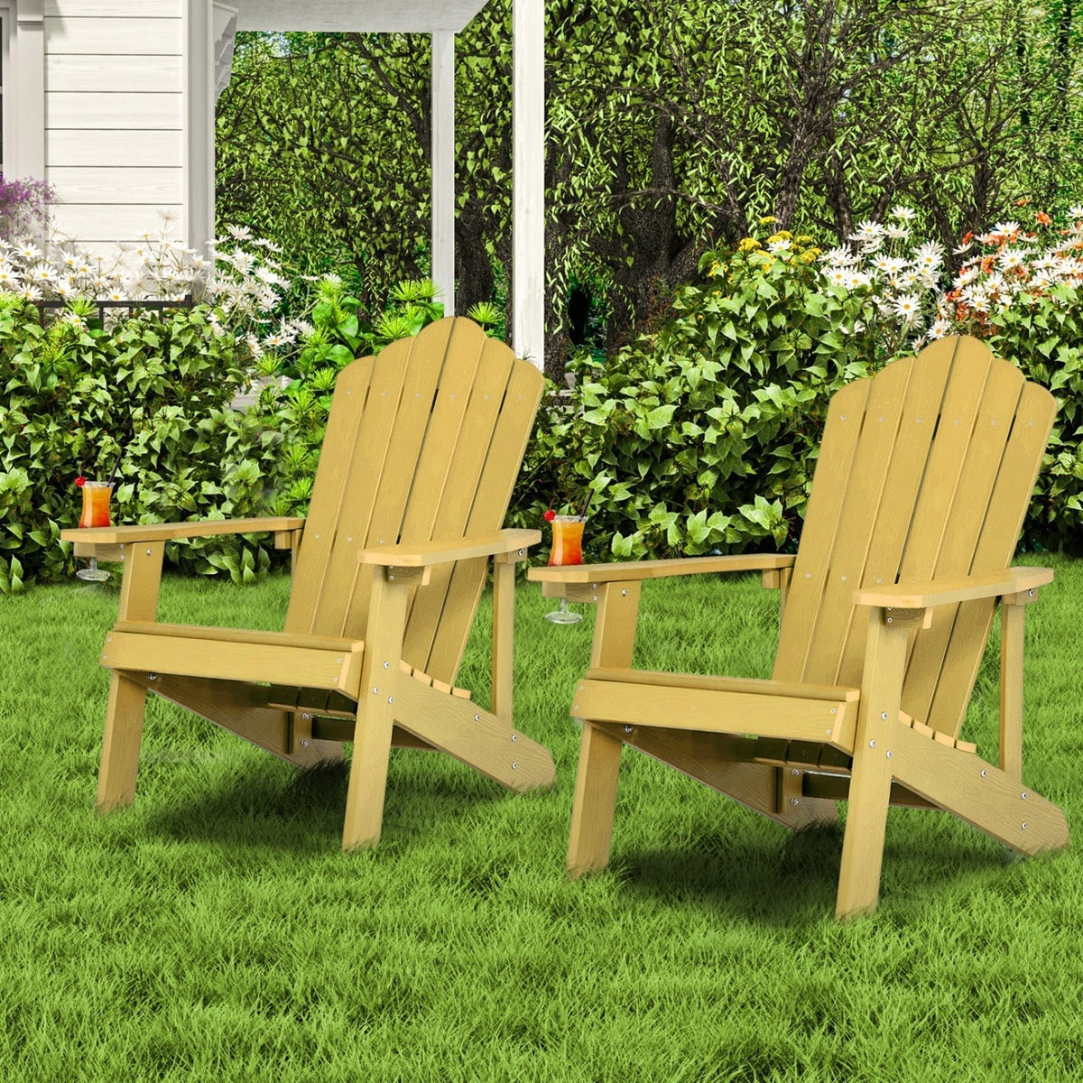 Adirondack Chair Set - Adult & Kids Pair for PatioAdirondack Chair SetTorqelo.com