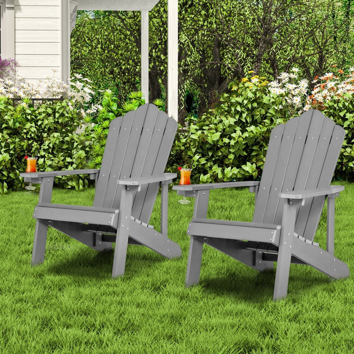 Adirondack Chair Set - Adult & Kids Pair for PatioAdirondack Chair SetTorqelo.com