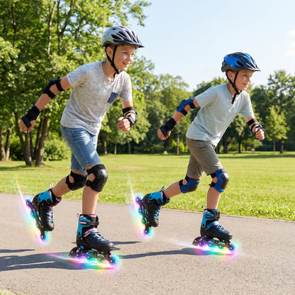 Adjustable Light-Up Kids Inline Skates Ages 9-14Inline SkatesTorqelo.com