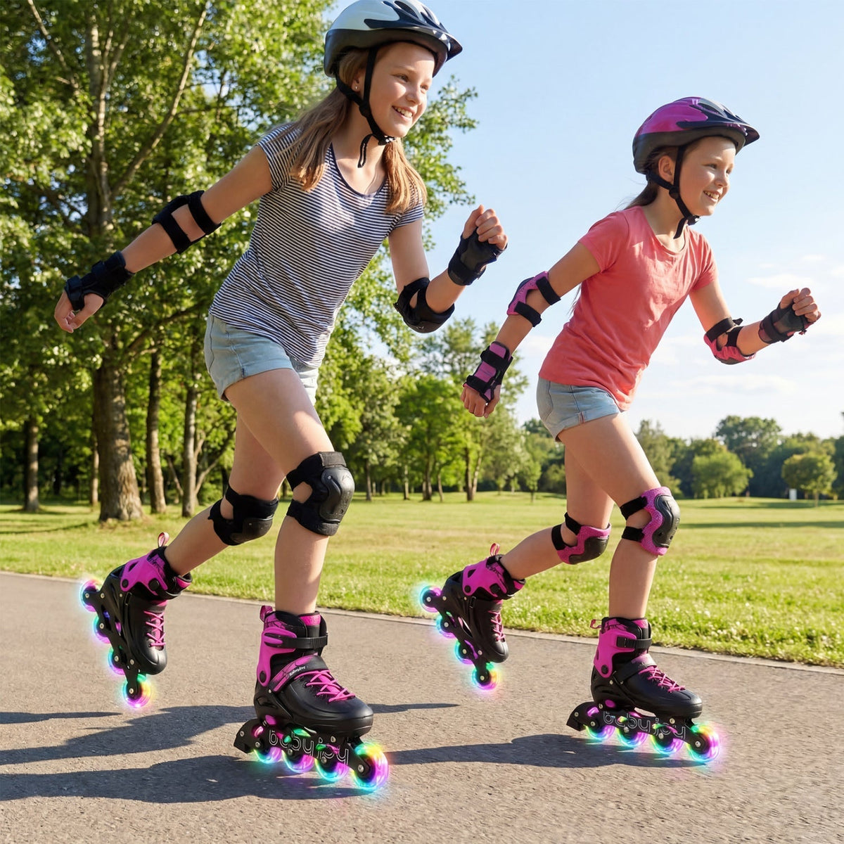 Adjustable Light-Up Kids Inline Skates Ages 9-14Inline SkatesTorqelo.com