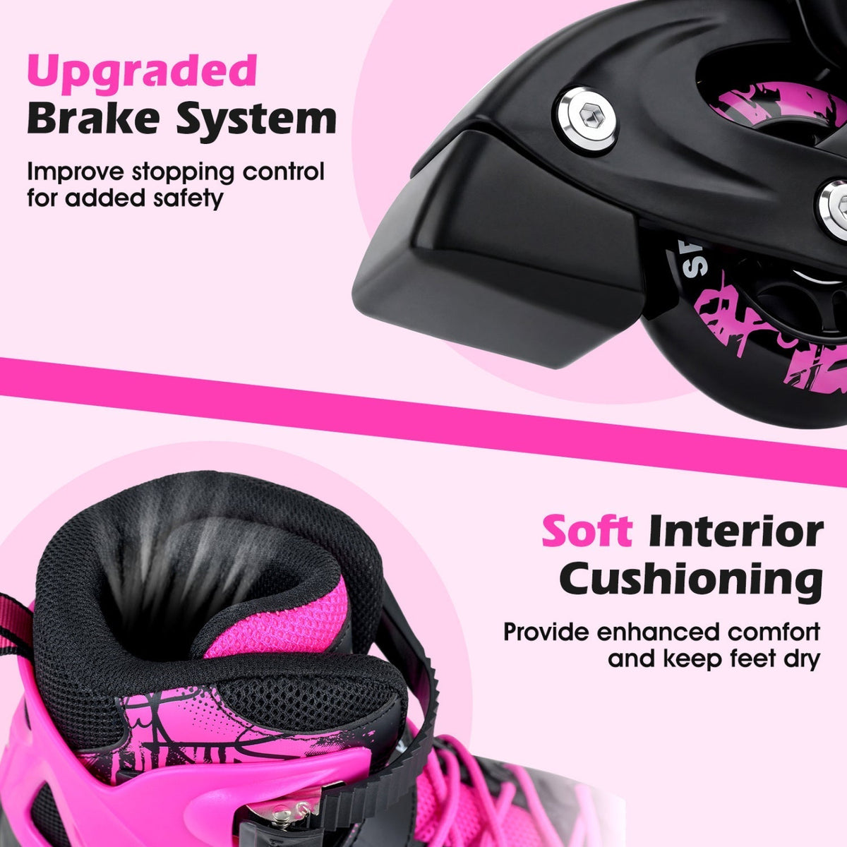 Adjustable Light-Up Kids Inline Skates Ages 9-14Inline SkatesTorqelo.com