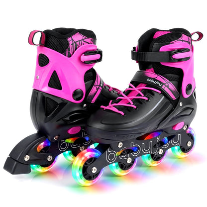 Adjustable Light-Up Kids Inline Skates Ages 9-14Inline SkatesTorqelo.com