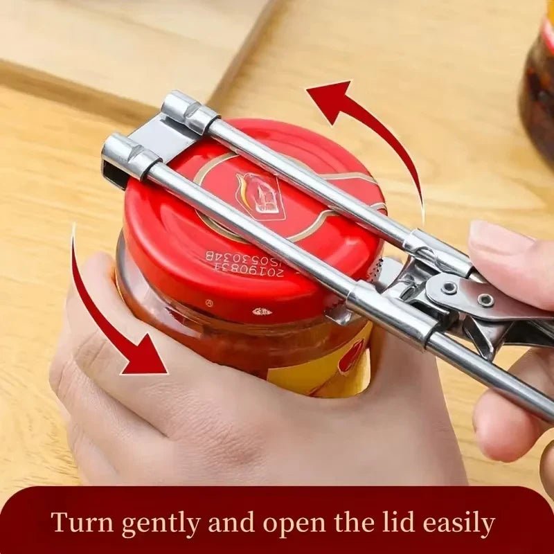 Adjustable Stainless Steel Jar & Bottle OpenerCan OpenerTorqelo.com