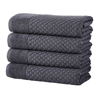 Cotton Diamond Waffle Weave Bath Towel Set - Grayson Collection by Great Bay Home