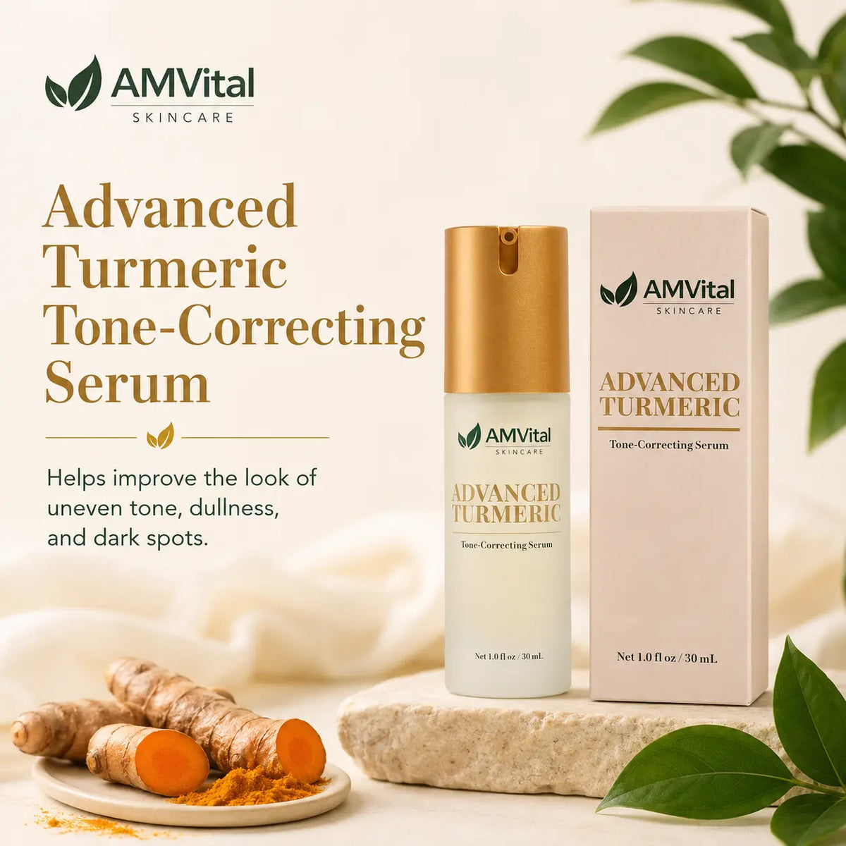AMVital Advanced Turmeric Tone-Correcting Serum by AMVital