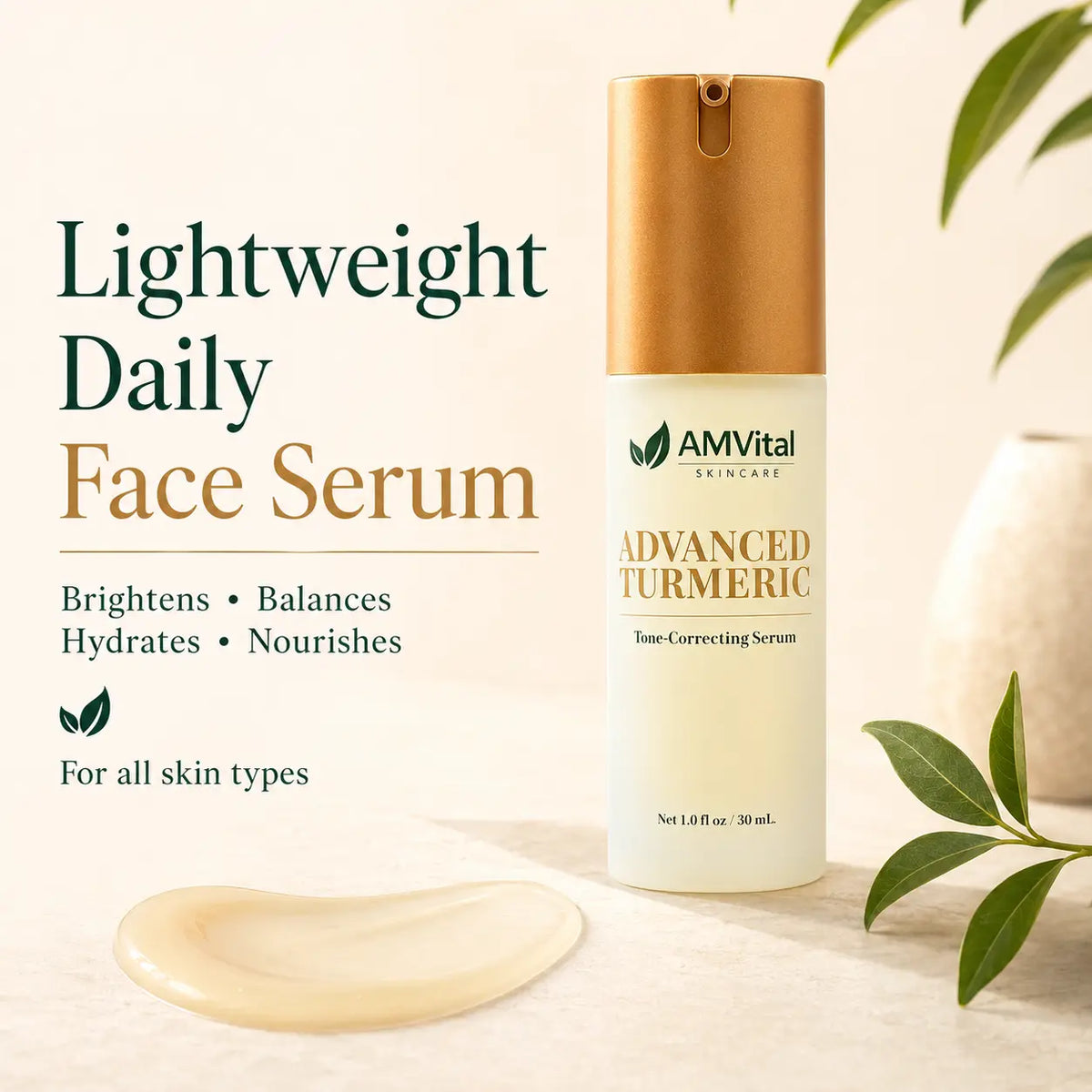 AMVital Advanced Turmeric Tone-Correcting Serum by AMVital