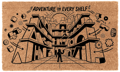 Adventure on Every Shelf Coir MatTorqelo.com