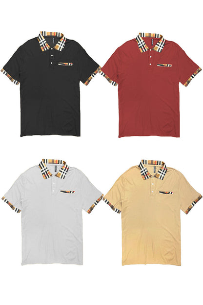 Checkered Detail Polo by Lime Milo