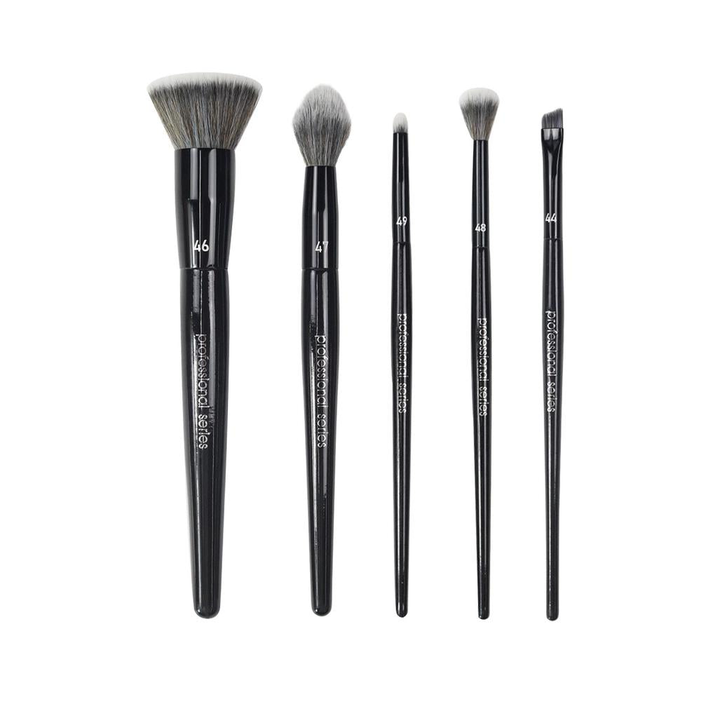 Elly Daily Makeup Brush Set with 5 Essential Brushes by Beauty Care Bag