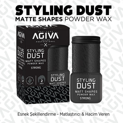 Agiva Hair Wax Powder 20g - Matte Finish, Volumizing & Oil Control for Men & WomenHair StylingTorqelo.com