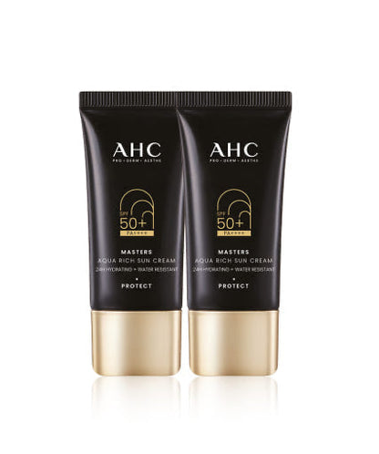 AHC Masters Aqua Rich Sun Cream (SPF50+/PA++++) 30ml+30ml Double Set by SEOUVARA