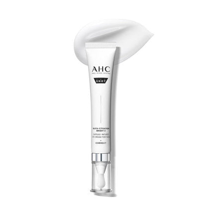 AHC Pro Shot GlutA-ctivation Bright 3 Capsule-Infused Eye Cream For Face 30ml by SEOUVARA