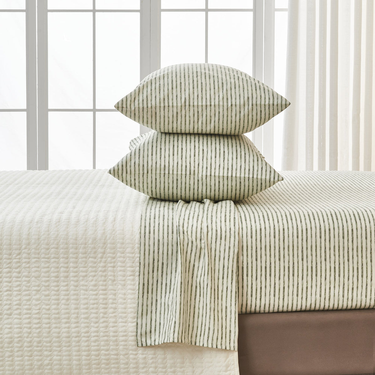 Striped Sheet Set - Evette Collection by Great Bay Home