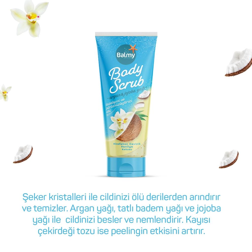 Balmy Coconut Exfoliating Body Scrub for Smooth Skin 250g by Beauty Care Bag