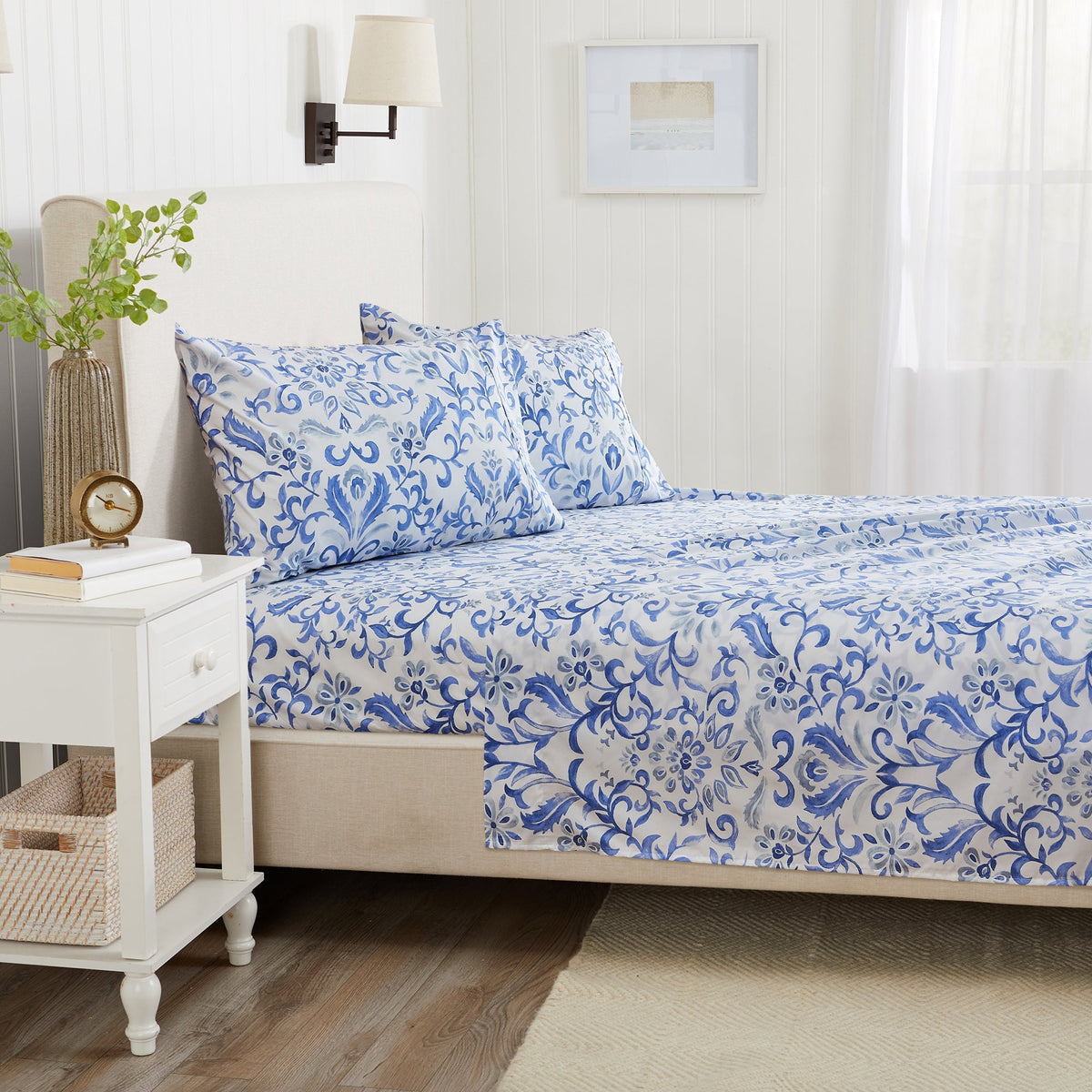Watercolor Floral Sheet Set - Delia Collection by Great Bay Home