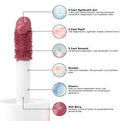 Cream Co. Glow Tint: Hyaluronic Acid Lip, Cheek & Eye Tint - Radiant Color, Deep Hydration, Natural Makeup Look, Long Lasting Formula - 502 Rich Berry by Beauty Care Bag