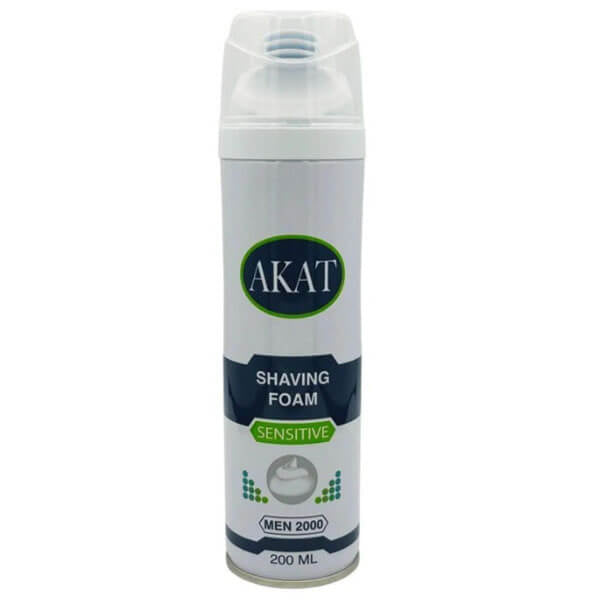 Akat Men Sensitive Shaving Foam for Smooth Shaves 200 ml by Beauty Care Bag