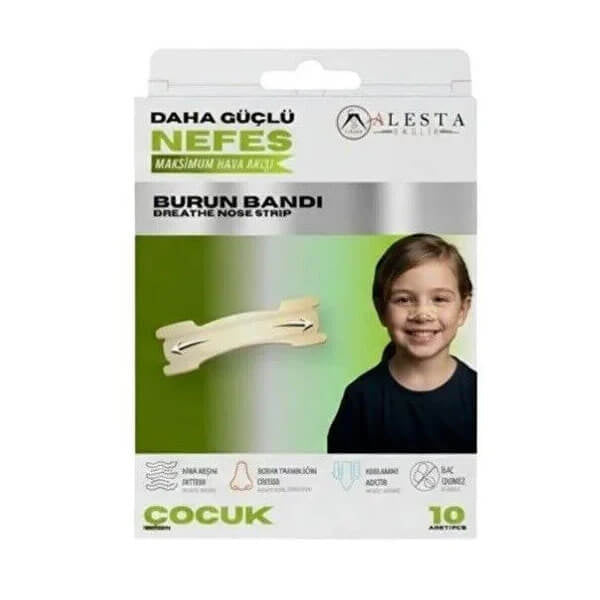 Alesta Nasal Strips for Kids to Help Breathing 10 Count by Beauty Care Bag