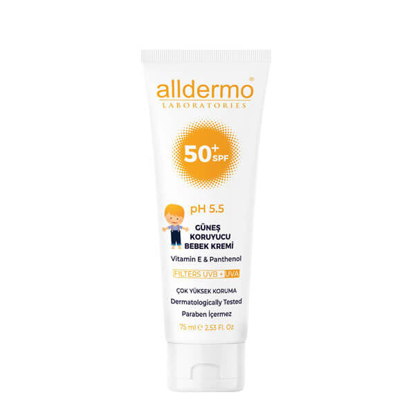 Alldermo Baby Sunscreen SPF 50+ protective cream, 75 ml