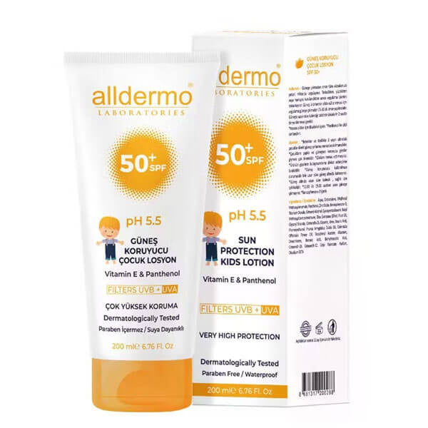 Alldermo Kids Sun Lotion SPF50 High Protection 200 ml by Beauty Care Bag