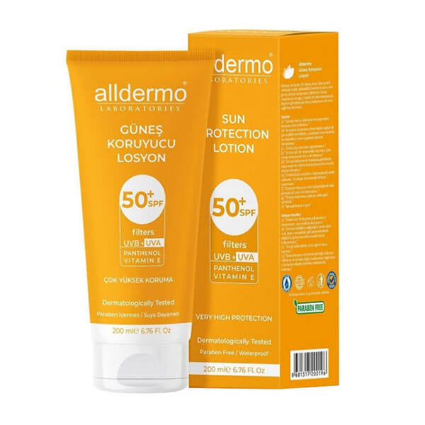 Alldermo SPF 50 Sunscreen Lotion for Face & Body 200 ml by Beauty Care Bag