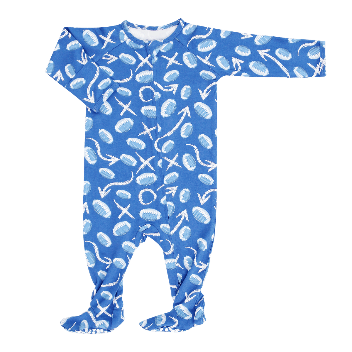 Allen Work Zipper Footie by Sweet Bamboo