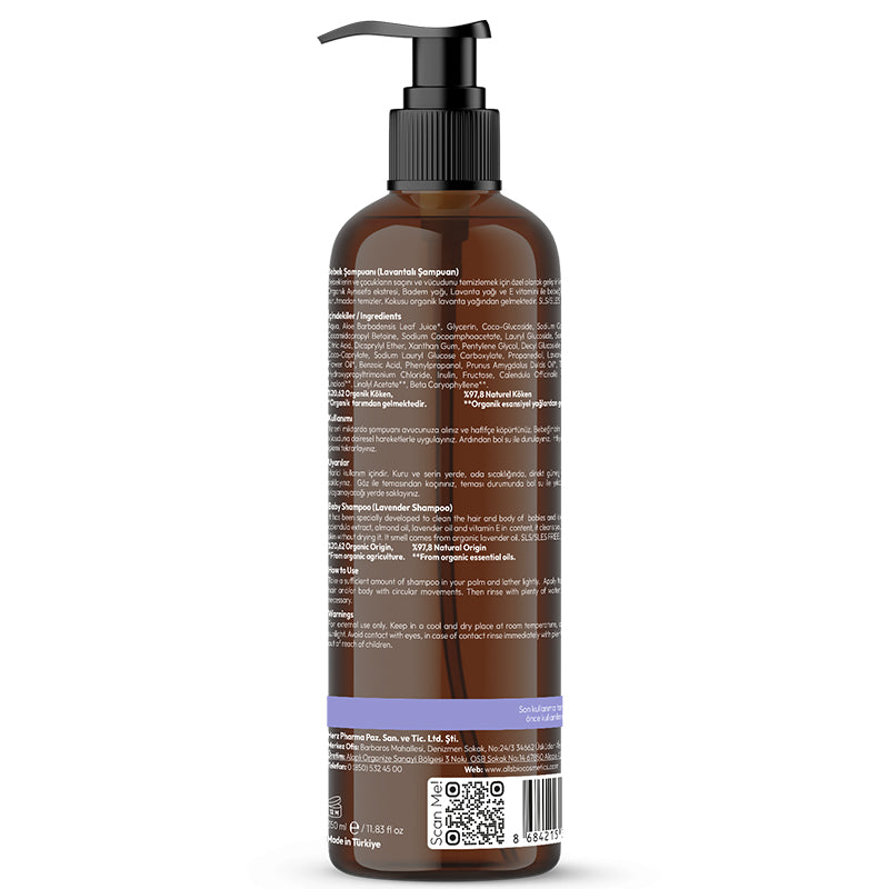 Alls Biocosmetics Organic Lavender Baby Shampoo, 350 ml, view 2