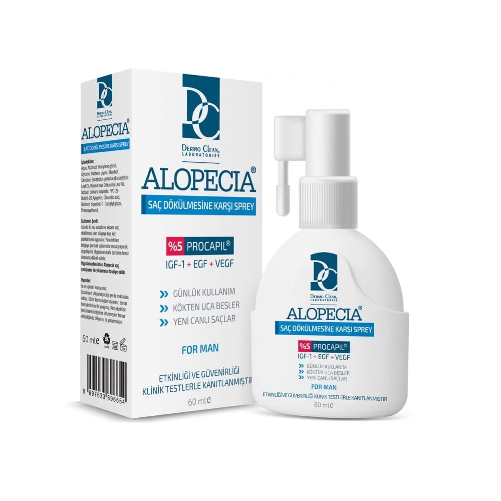 Alopecia Anti Hair Loss Dermal Spray 60ml - Contains 5% Procapil | Hair CareSkin CareTorqelo.com