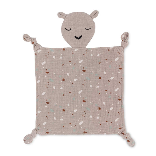 Parker Baby Co. Alpaca 100% muslin lovey with knotted corners