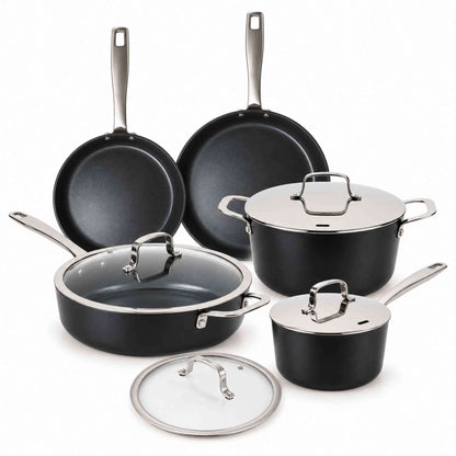 Ceramic Nonstick Cookware Set, 9-Piece by Alva Cookware