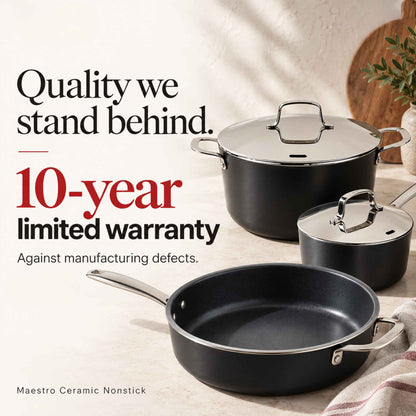 Ceramic Nonstick Cookware Set, 9-Piece by Alva Cookware