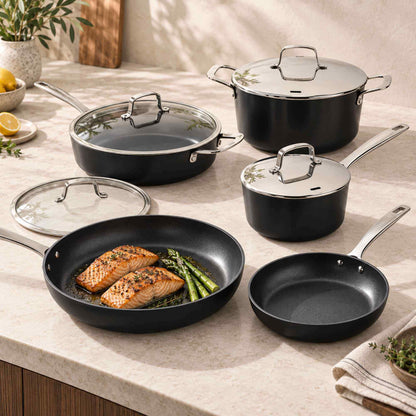 Ceramic Nonstick Cookware Set, 9-Piece by Alva Cookware