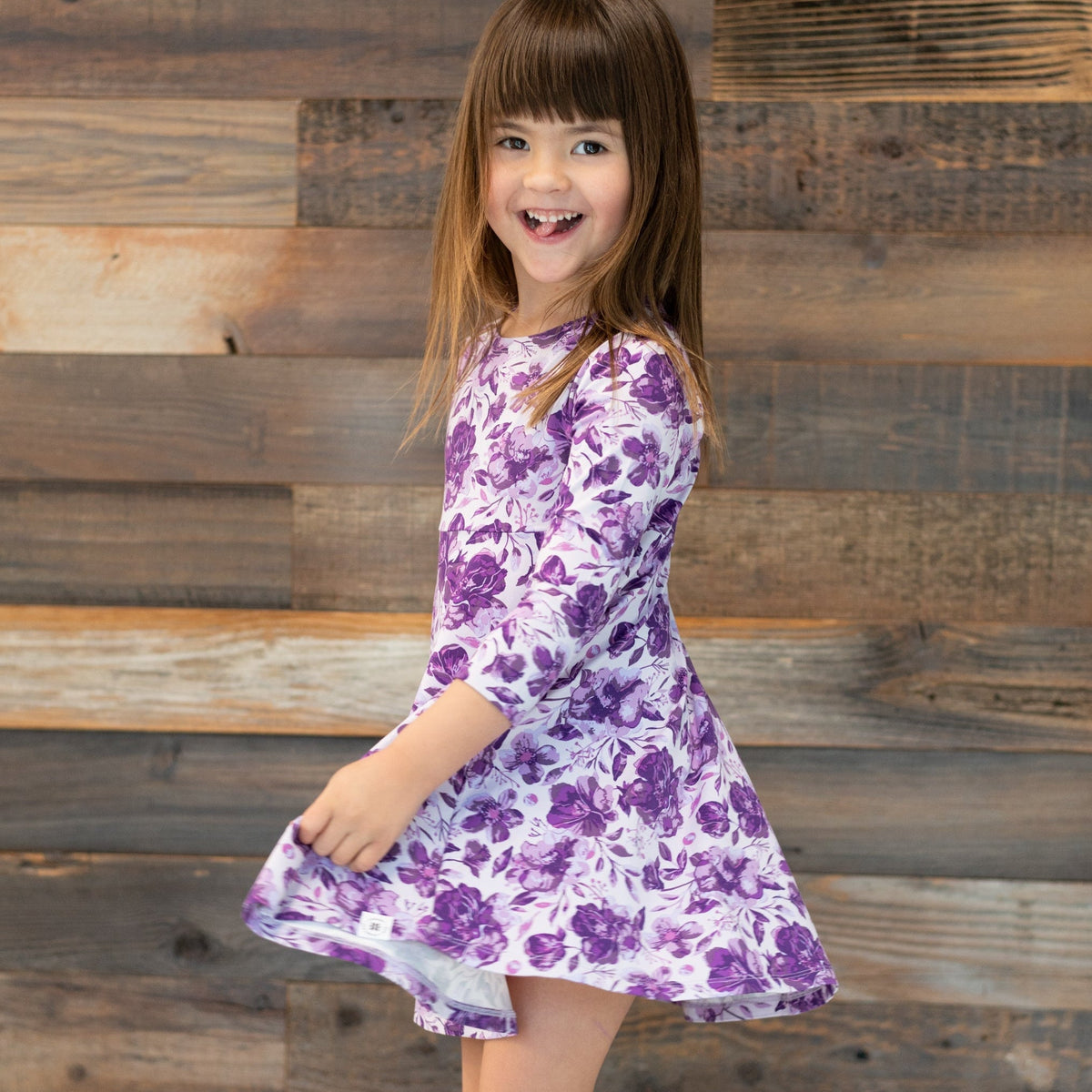 Amelia Bedelia Swirly Girl Dress by Sweet Bamboo