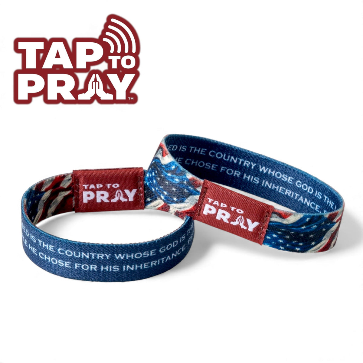 American Patriot Tap to Pray Wristband by Rust & Cinder