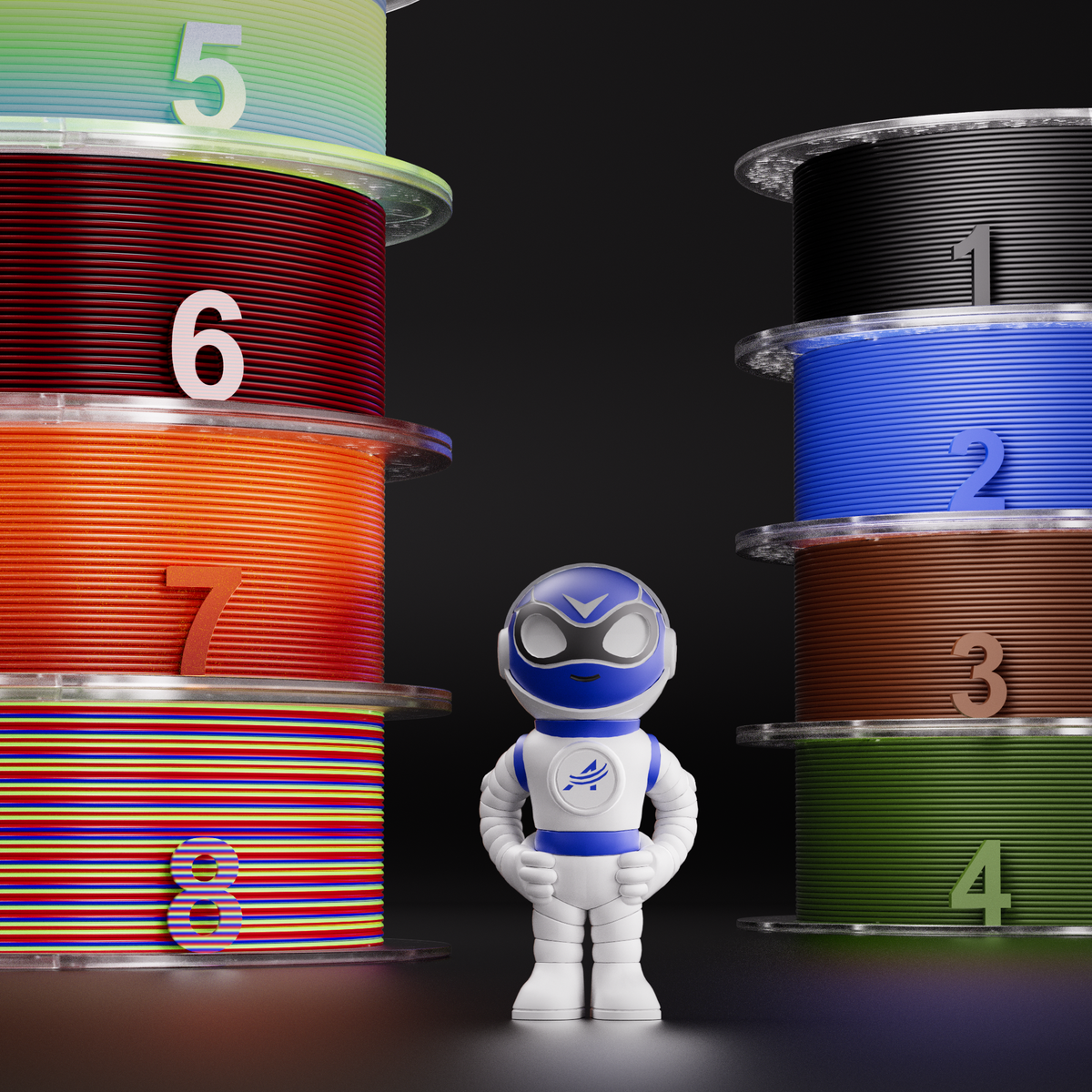 Amolen 8th Anniversary PLA Color Bundle – 4 × 1KGPLATorqelo.com
