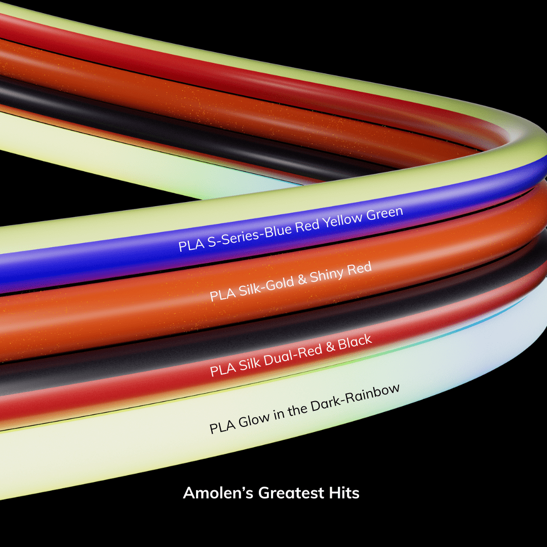 Amolen 8th Anniversary PLA Color Bundle – 4 × 1KGPLATorqelo.com