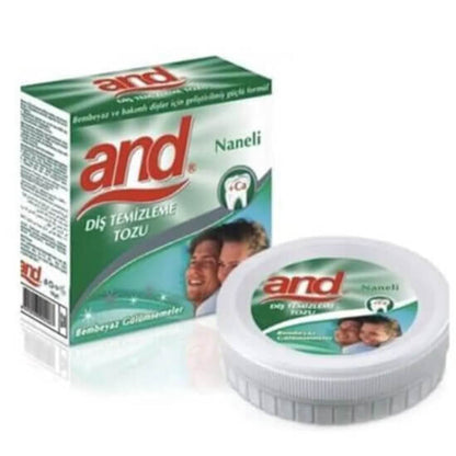 And Mint Teeth Whitening & Polishing Powder 40g by Beauty Care Bag