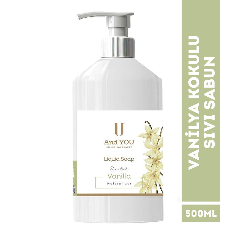 And You Vanilla Scented Liquid Soap for Gentle Cleansing 500 ml by Beauty Care Bag