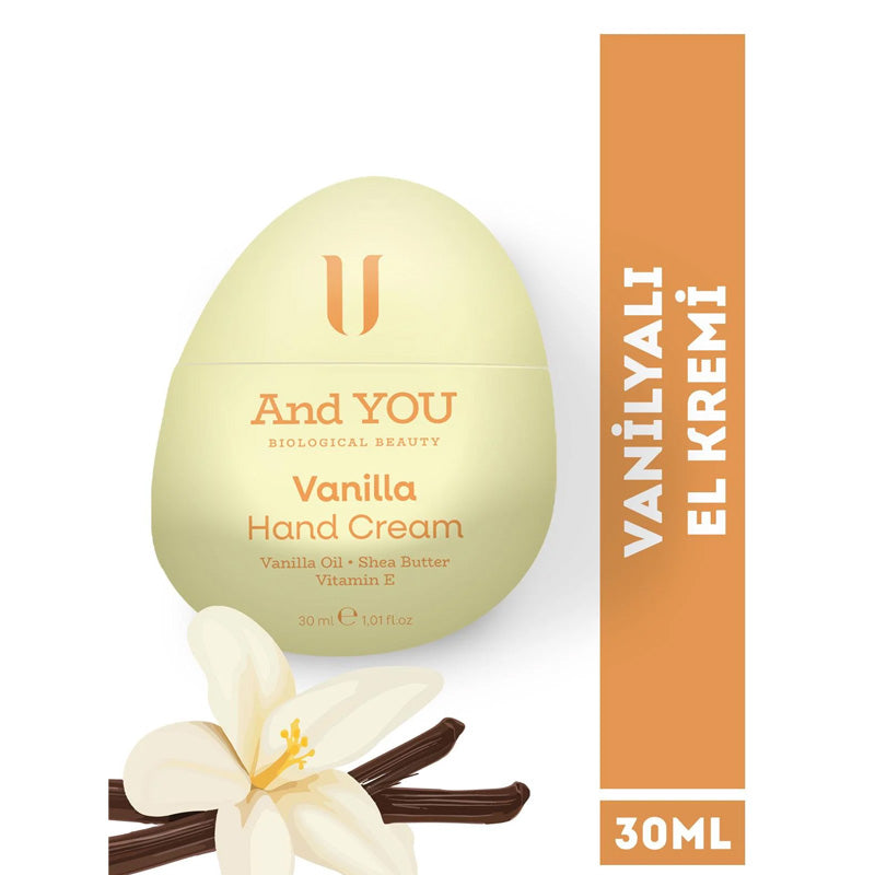 And You Vanilla Moisturizing Hand Cream with Shea Butter 30 ml by Beauty Care Bag