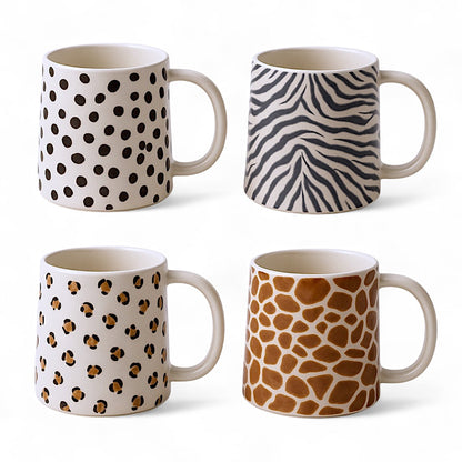 Animal Print Ceramic Coffee Mug | 4 Patterns by Rust & Cinder