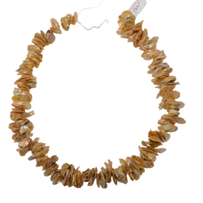 Freshwater Golden Chip Pearl Strand 14.5in by Continental Bead Suppliers