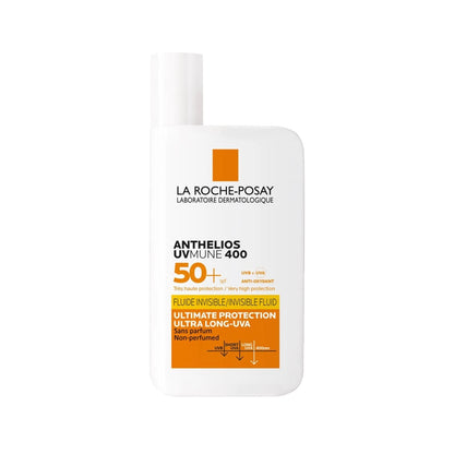 La Roche-Posay Anthelios UVMUNE 400 SPF50+ Facial Sunscreen: Ultimate Protection Against Sun Damage, Anti-Aging for Sensitive Skin, 50ml by Beauty Care Bag